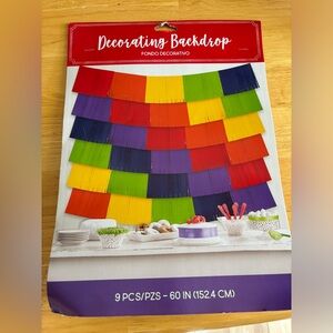 Colorful Decorative Backdrop for Parties